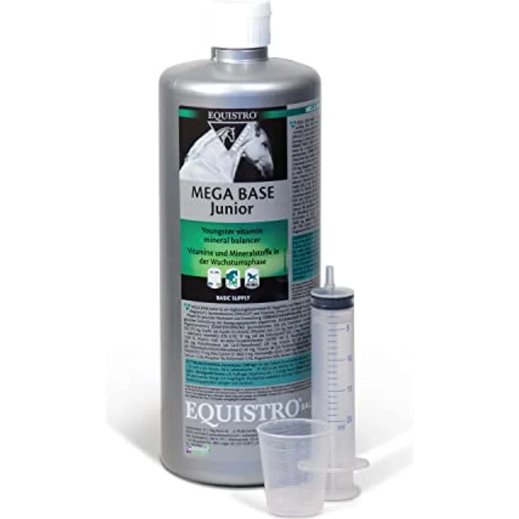 EQUISTRO® Mega Base Junior, Ergänzungsfuttermittel für Fohlen, ausgewogene Nährstoffversorgung, 1L – Bild 1