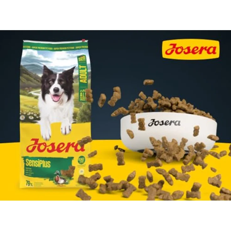 Josera Adult SensiPlus Duck, 3 kg Hundefutter für sensibele Hunde mit 70 g gratis Meat Chunks Rind – Bild 2