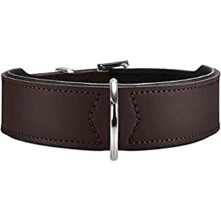 Hunter Hunde-Halsband Basic braun-schwarz M-L – Bild 5