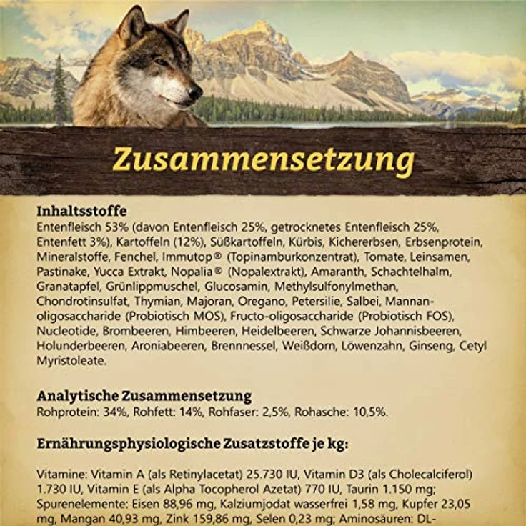 Wolfsblut Wild Duck Puppy Large Breed, 12,5 kg Trockenfutter für Welpen, getreidefrei, mit Lebensmittelqualität Ente und Gelenkschutz PLUS – Bild 3