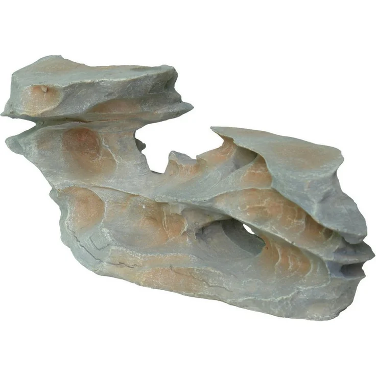 HOBBY Aquariendeko Sunset Rock 3, Dekoration für Aquarium und Terrarium, robuste Felsenoptik in warmen Sunset-Farbnuancen, 23 × 12 × 9,5 cm