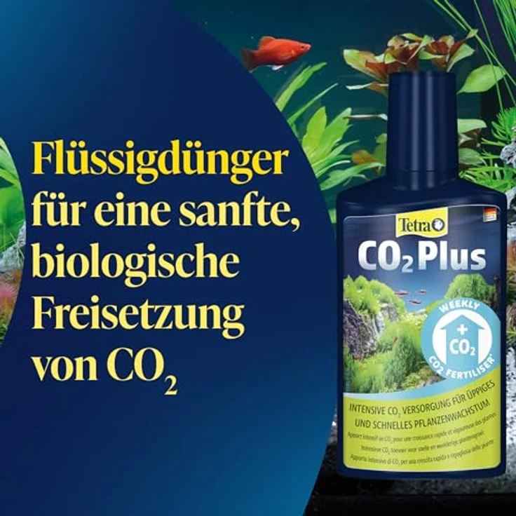 Tetra CO2 Plus flüssiger Kohlenstoff-Dünger für Aquarienpflanzen, 250 ml Flasche mit biologischer CO2-Freisetzung bis zu einer Woche – Bild 3