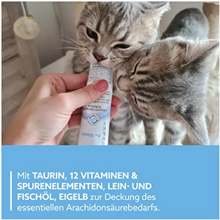 GimCat EXPERT LINE Kitten Paste, Funktionaler Katzensnack zur Förderung von Wachstum und Immunentwicklung, 1 Tube (50 g) – Bild 4