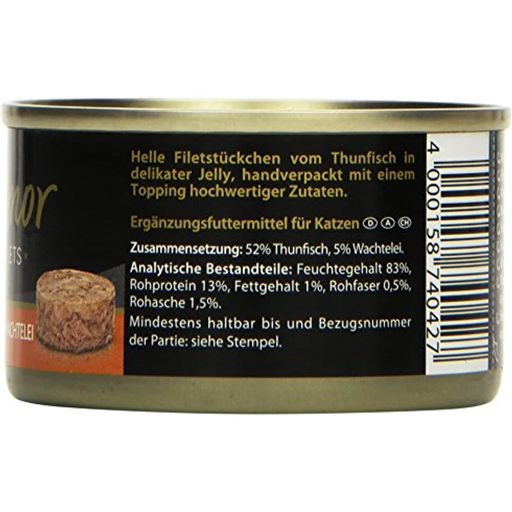 MIAMOR Feine Filets in Jelly, Nassfutter für Katzen mit Thunfisch & Wachtelei, fettarm, 24x100g – Bild 2