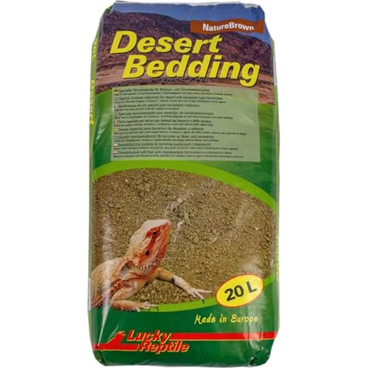 Lucky Reptile Desert Bedding, Terrarienerde für Wüsten- und Savannenterrarien, 20 l mit hohem Lehmanteil und Feuchtigkeitsspeicherung – Bild 1