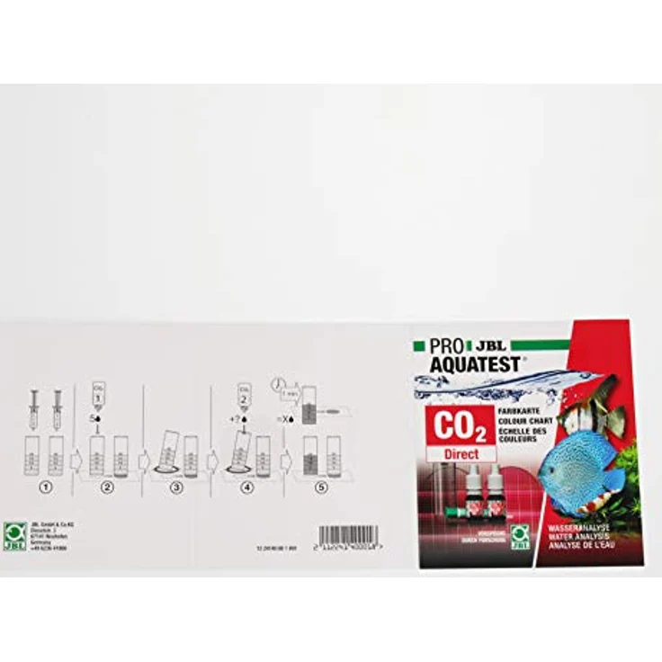 JBL Wassertest-Set ProAquaTest CO2 Direct, Komplettset für Süßwasser-Aquarien mit Reagenzien und Farbskala – Bild 5