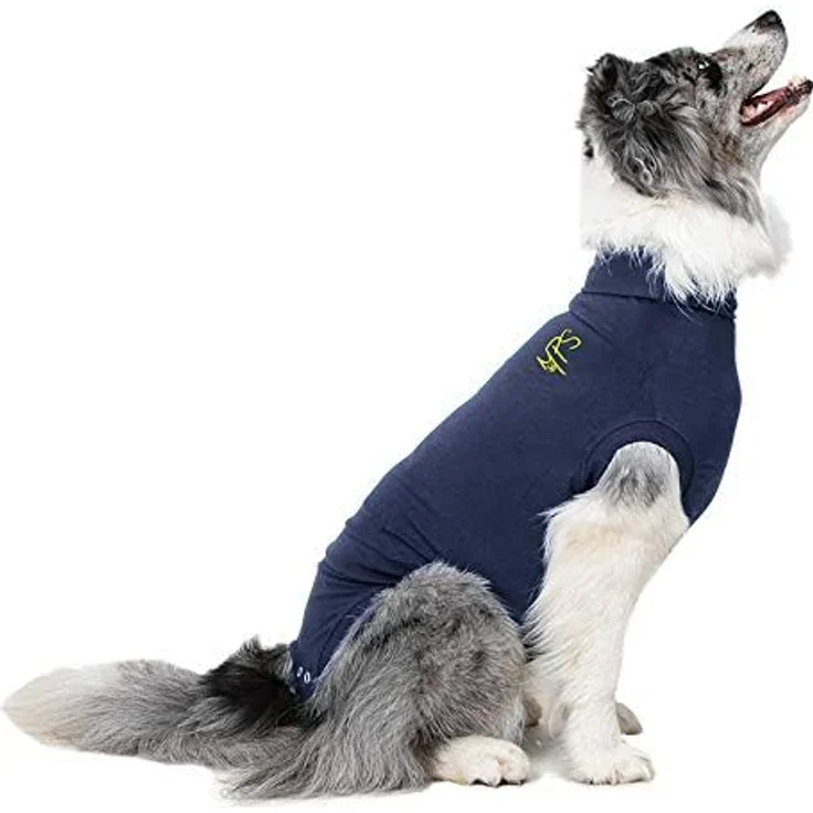 MPS Medical Pet Shirt für Hunde, Wundschutz Ganzkörper-Body, Blau, für XX-große Hunde (80-92 cm) – Bild 4