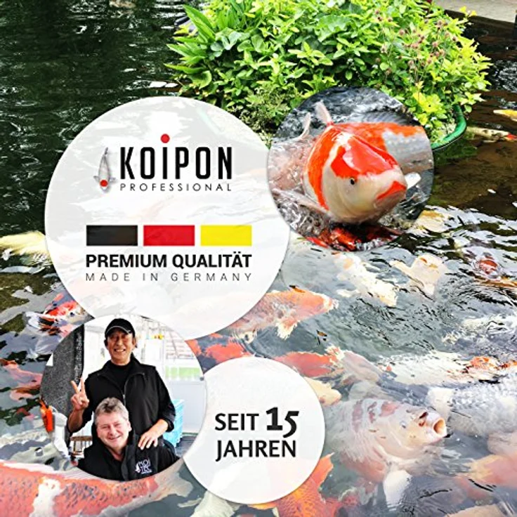 KOIPON Pon-Pellets Koifutter 3,5 kg, schwimmendes Ganzjahresfutter für Teichfische, 6 mm, ohne künstliche Farbstoffe – Bild 4