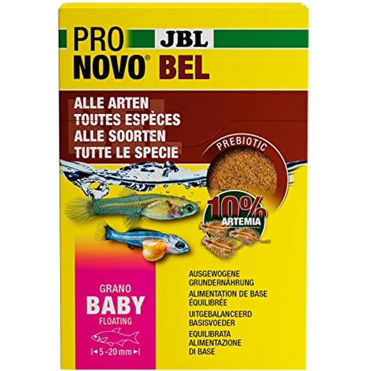 JBL PRONOVO BEL GRANO BABY, Aufzuchtfutter für Jungfische, leicht verdauliches Fischfutter-Granulat, 3 x 10 ml – Bild 3