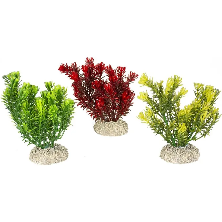 EBI Aqua Della Pflanze Canadensis Set S, künstliche Aquarium-Dekoration aus flexiblem Kunststoff, ideal für Süss- und Salzwasseraquarien