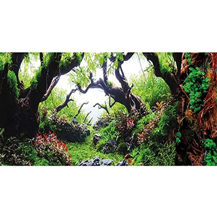 Hobby Fotorückwand Green Dream/Wooden Sky, Hochglanz, 100 x 50 cm, schmutz- und wasserabweisend, robust, selbstklebend – Bild 1