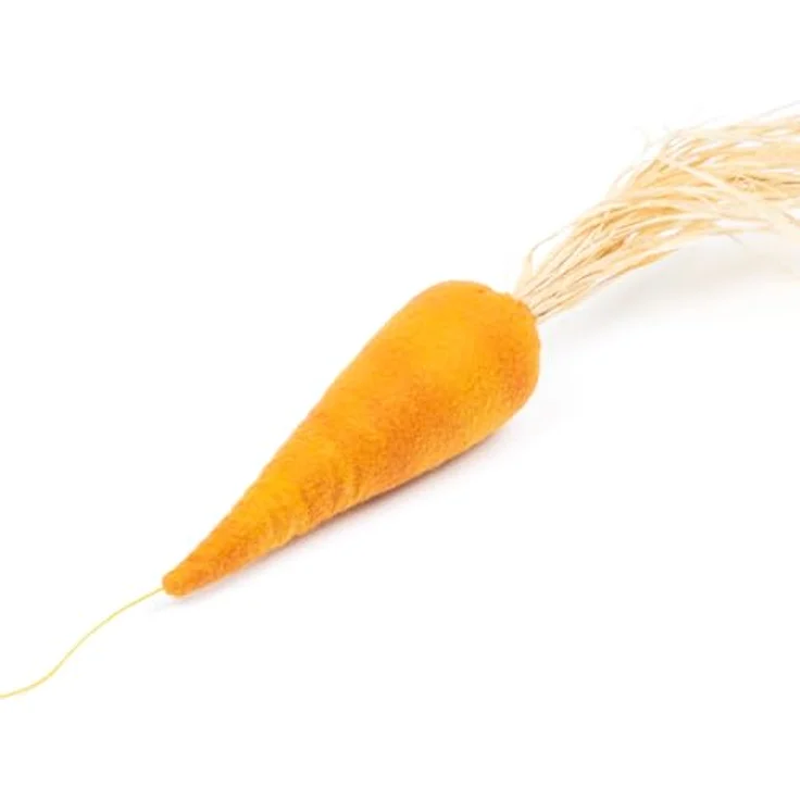 CanadianCat Company Katzenspielzeug | Handgefertigte Karotte mit Katzenminze, 5 x 5 x 17 cm, orange – Bild 3