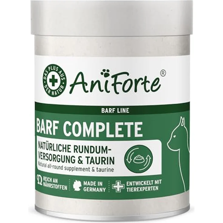 AniForte BARF Complete Cat, 100g natürliche Rundumversorgung mit Moringa, Taurin und Bierhefe, für gesunde Katzenernährung – Bild 1