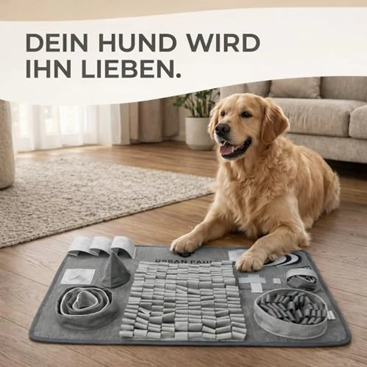 URBAN PAUL Schnüffelteppich Explore, Schnüffelmatte mit 3 Schwierigkeitsstufen, waschbar und robust für Hunde – Bild 4