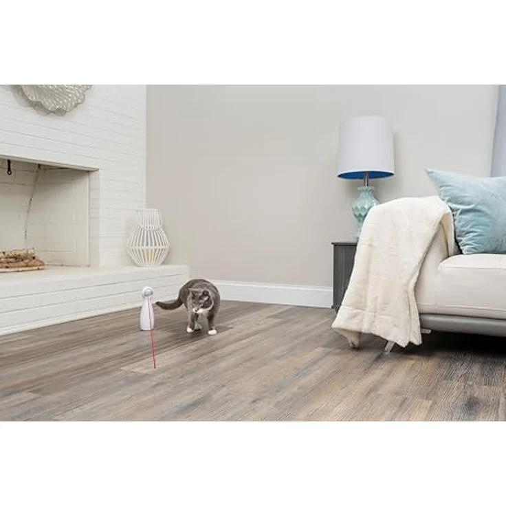 PetSafe Bolt Laser-Katzenspielzeug, Automatischer Laserpointer mit 15-Minuten-Timer, Weiß – Bild 4