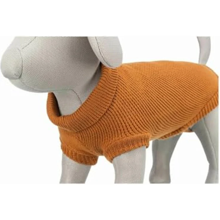 Trixie Citystyle Hundepullover Berlin Roest, warmer Pullover mit Kragen und Beinschlaufen, Größe L – Bild 7