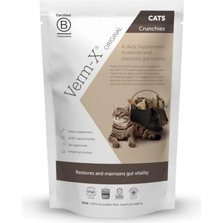 Verm-X Katzen - Leckerchen, natürliche Wurmkur mit Kräutern, 120 g – Bild 2
