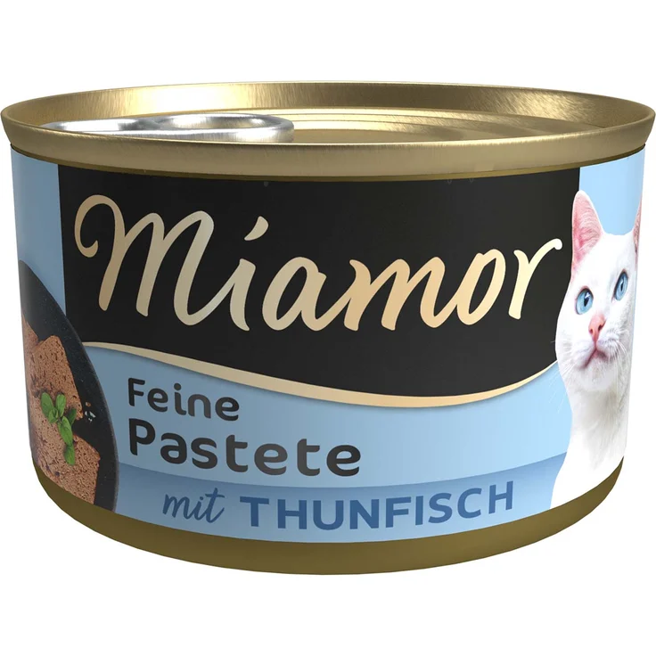 Miamor Pastete Thunfisch, Katzen-Nassfutter ohne Soja, 24x85g