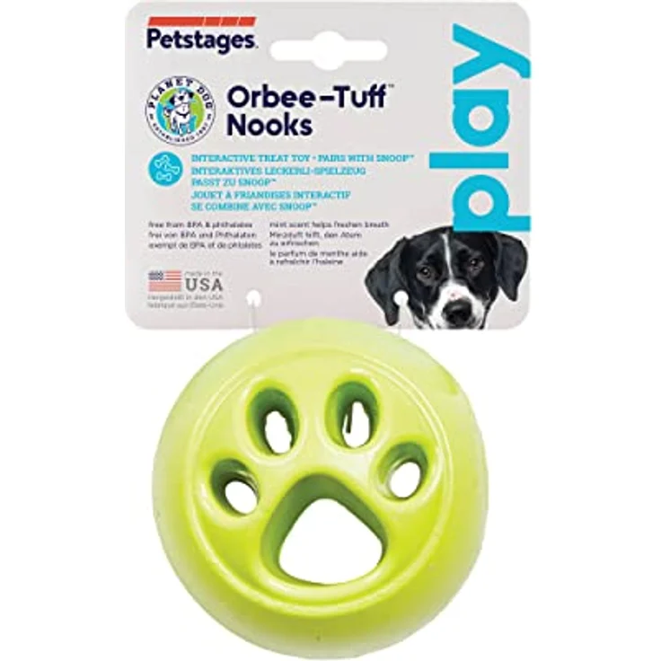 Planet Dog Nook Einsatz für Hundespielzeug Snoop, robustes Snackspielzeug, grün – Bild 2