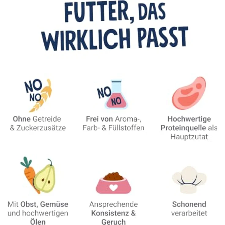 Pets Deli Classic Hunde Nassfutter Lachs, Reis & Kartoffel, getreidefrei, leicht verdaulich mit Omega-3, 6x190 g Premium Qualität – Bild 4
