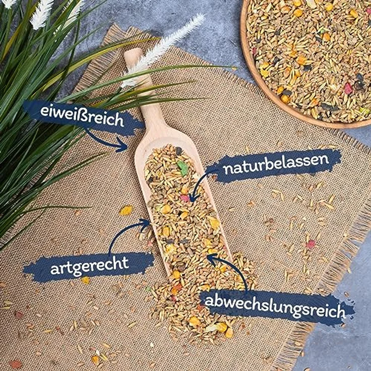 Lyra Pet® Nagerfutter 10 kg, Alleinfutter für Hamster, Mäuse, Ratten, Meerschweinchen & Kaninchen, nährstoffreich und artgerecht – Bild 2