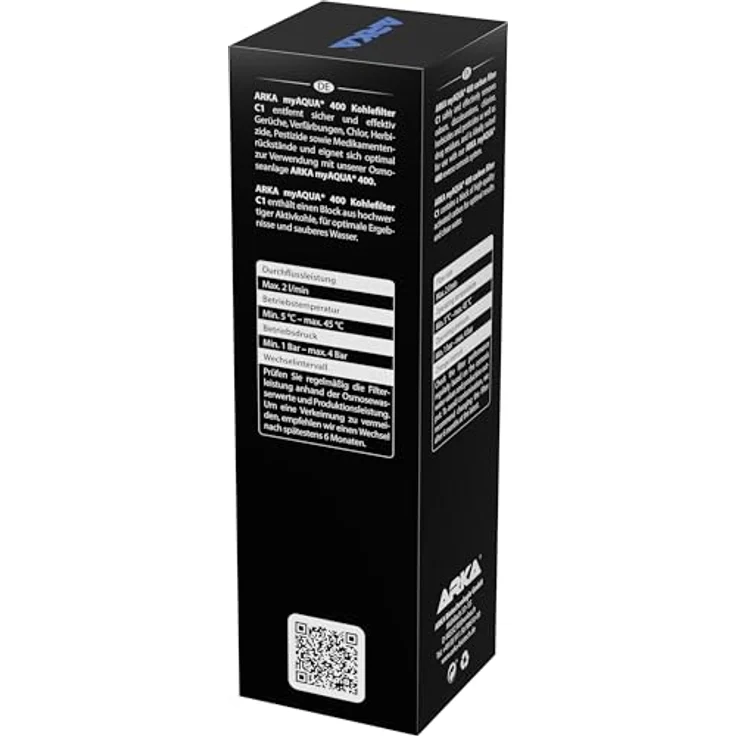 ARKA Kohlefilter myAqua 400 C1, effektiver Vorfilter Ersatzfilter für Osmoseanlage zur Wasseraufbereitung – Bild 3
