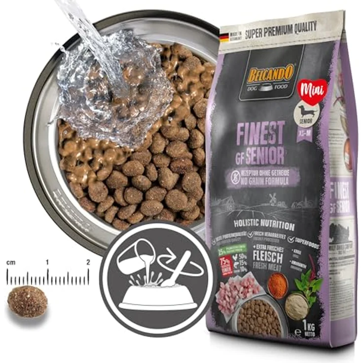 Belcando Finest GF Senior, 12,5kg Mini, glutenfreies Hundefutter mit frischem Geflügel und Amaranth – Bild 3
