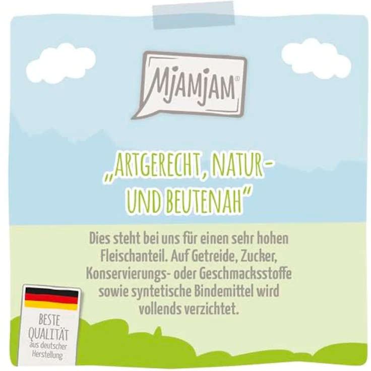 MjAMjAM leckere Mahlzeiten Mixpaket III, Katzen-Nassfutter, getreidefrei, 6 x 400 g – Bild 2
