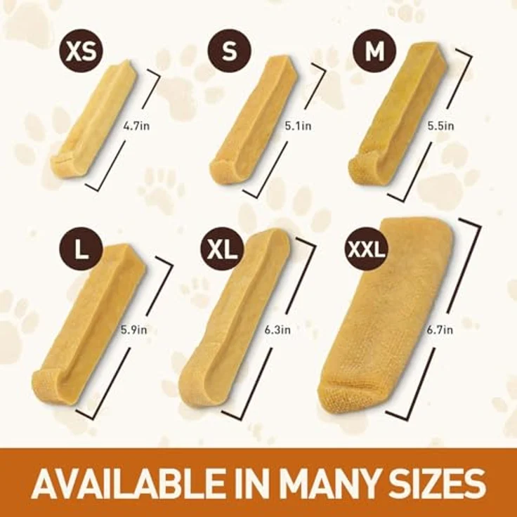 Wildfang® Yak-Käse Kauspielzeug Hund, XX-Groß für Hunde über 45 kg – Zahnpflege-Stick, Hart wie Himalaya-Käse, 3er Pack, ca. 206 g – Bild 2