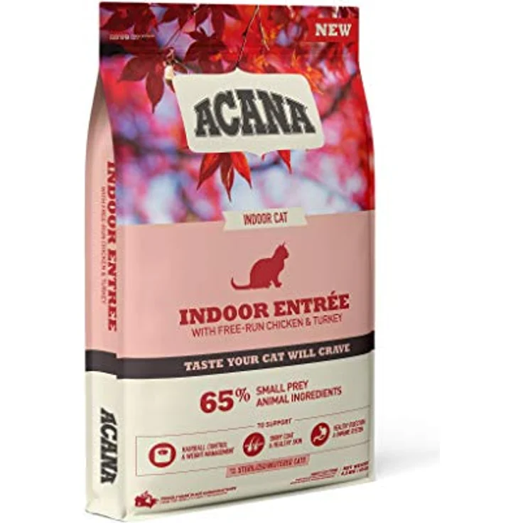 ACANA Indoor ENTRÉE CAT, 4,5 KG Katzenfutter für drinnen, reichhaltige Diät, braun – Bild 2