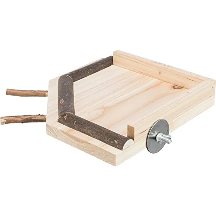 Trixie Landing Area mit Sitzstangen aus Holz, 19 × 19 cm, mit Schraubbefestigung – Bild 2