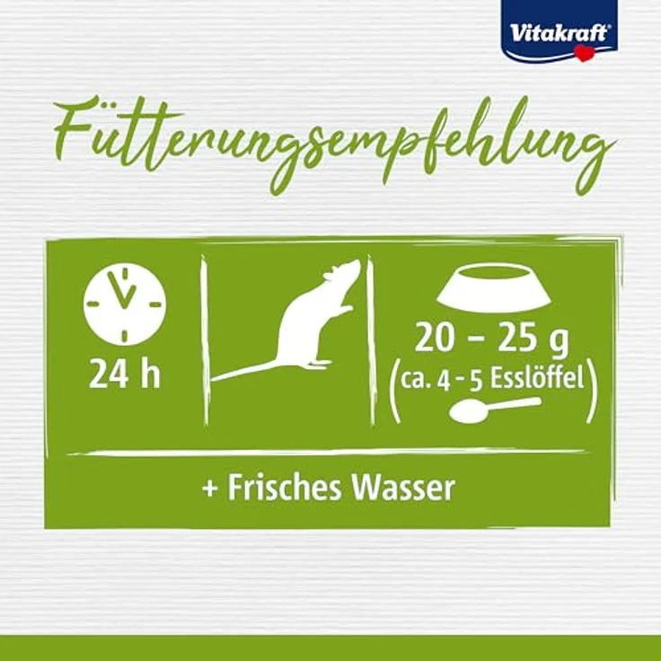 Vitakraft Vita Special, Nagerfutter für Ratten, mit Gräsern und Kräutern, 100% Ernährungssicherheit, 600g – Bild 5