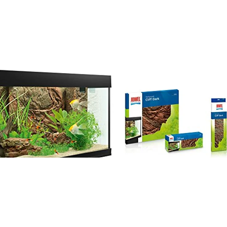 Juwel Aquarium Filtercover Cliff Dark 555x186/157mm, naturgetreue Felsstruktur, extrem leicht zuschneidbar, süß- und meerwassergeeignet – Bild 5