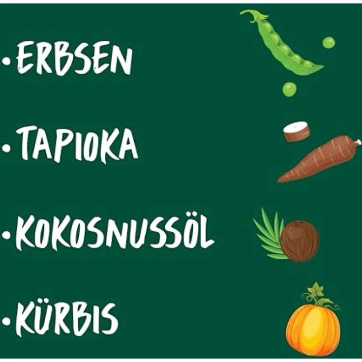 Christopherus Vegetarisches Trockenfutter für Hunde, Alleinfutter für alle Rassen, mit Erbse, Tapioka und Kürbis, 1 kg, getreidefrei und gut verträglich – Bild 4