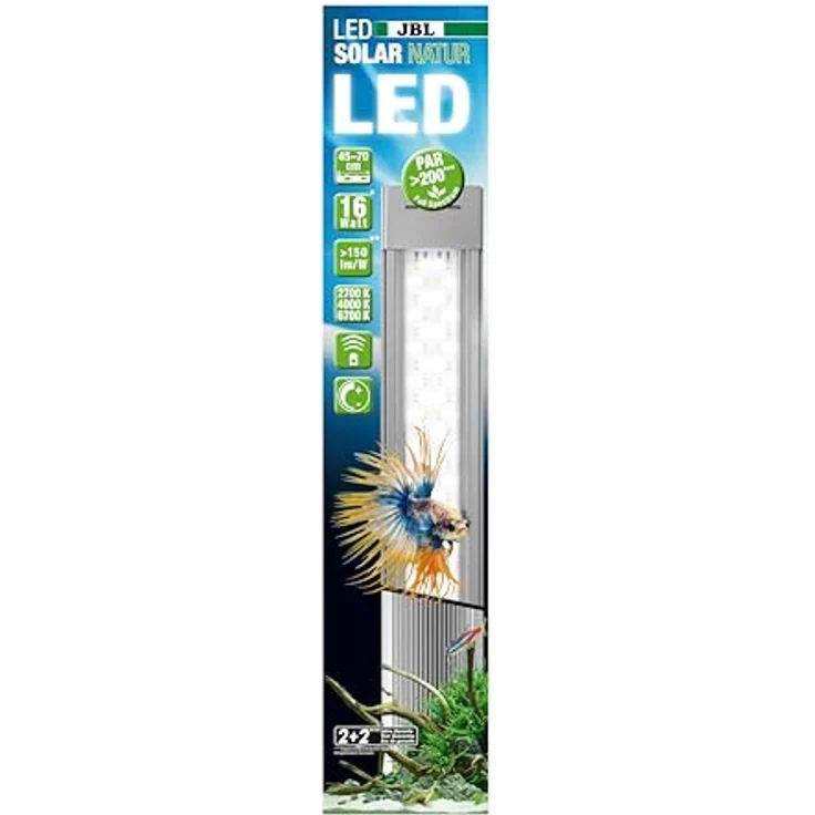 JBL LED Solar Natur 16W (Gen 2), Aquarienbeleuchtung mit extrem hoher PAR für optimale Pflanzenwachstumsförderung – Bild 2