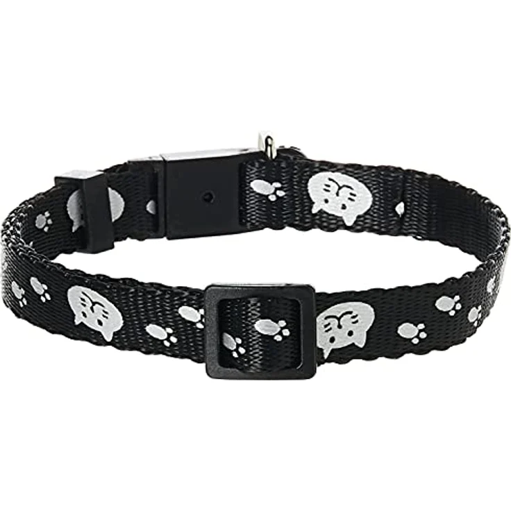 TRIXIE Katzen-Halsband Junior Halsband, reflektierendes Motivband, Nylon, diverse Farben – Bild 3