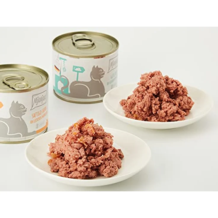 MjAMjAM Premium Nassfutter für Katzen, Monopaket I mit Huhn und Pute, 6er Pack (6 x 200 g), getreidefrei, extra viel Fleisch, naturbelassen – Bild 3