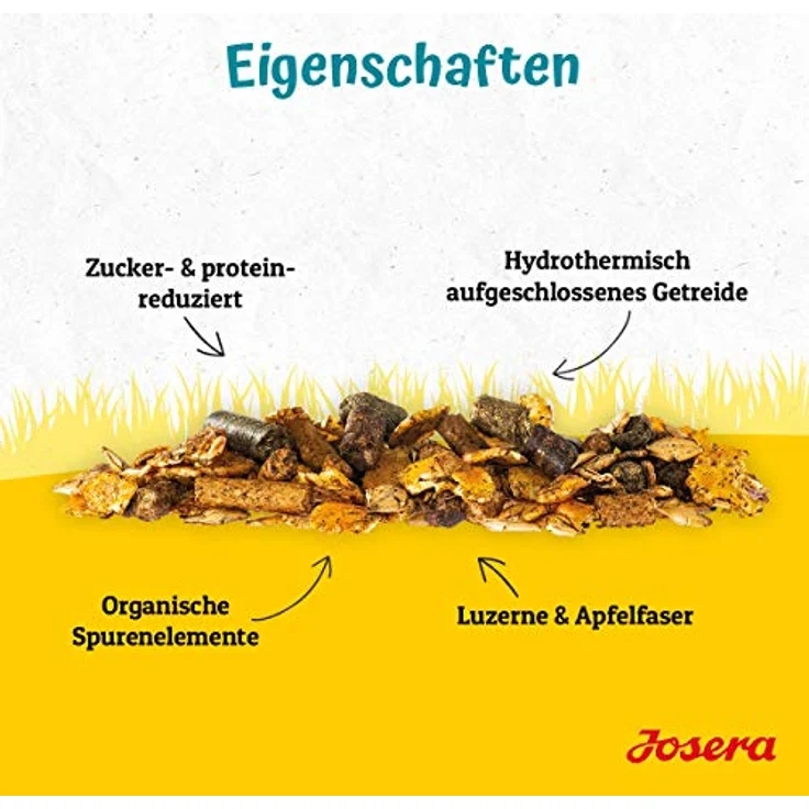 Josera Leichter Mix, haferfreies Apfelmüsli für Pferde in leichter Arbeit, 20 kg, proteinreduziert und vollwertig mineralisiert – Bild 5