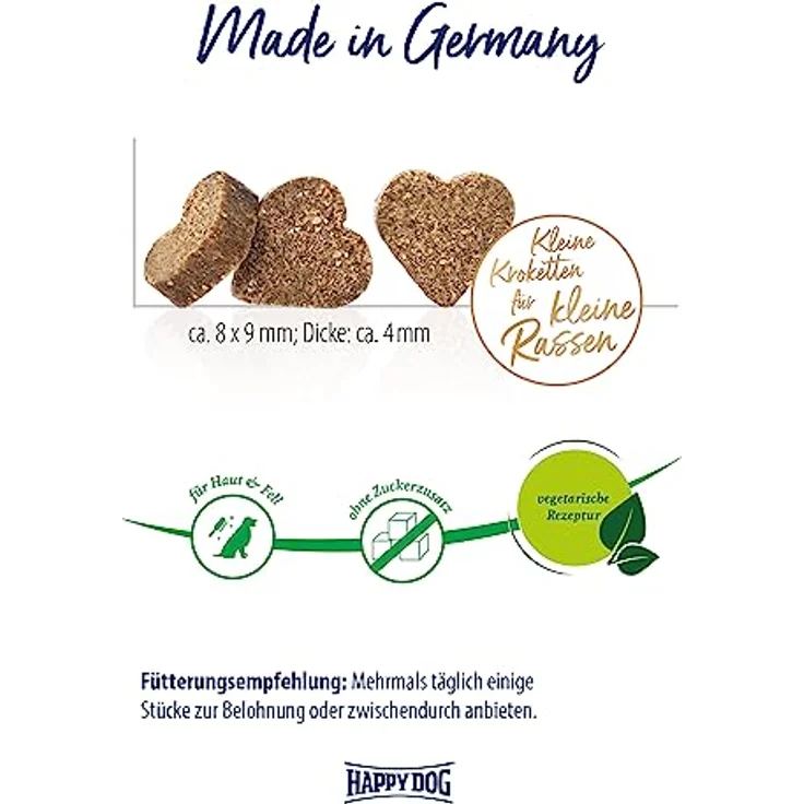 Happy Dog SoftSnack Mini India, Hundesnack für Haut & Fell, vegetarische Rezeptur, 100 g – Bild 3