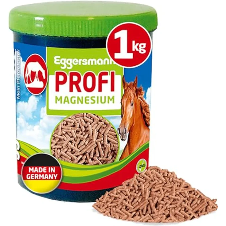 Eggersmann Mein Pferdefutter Profi Magnesium 1 kg – Ergänzungsfuttermittel für Pferde – Unterstützung der Muskulatur, Entspannung mit Magnesium, Tryptophan und B-Vitaminen – Bild 1