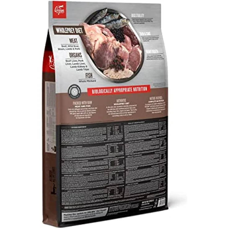 Orijen Regional Red Cat 1,8 kg, Katzennahrung mit 85% Fleischanteil und "Ganze-Beute"-Prinzip – Bild 2