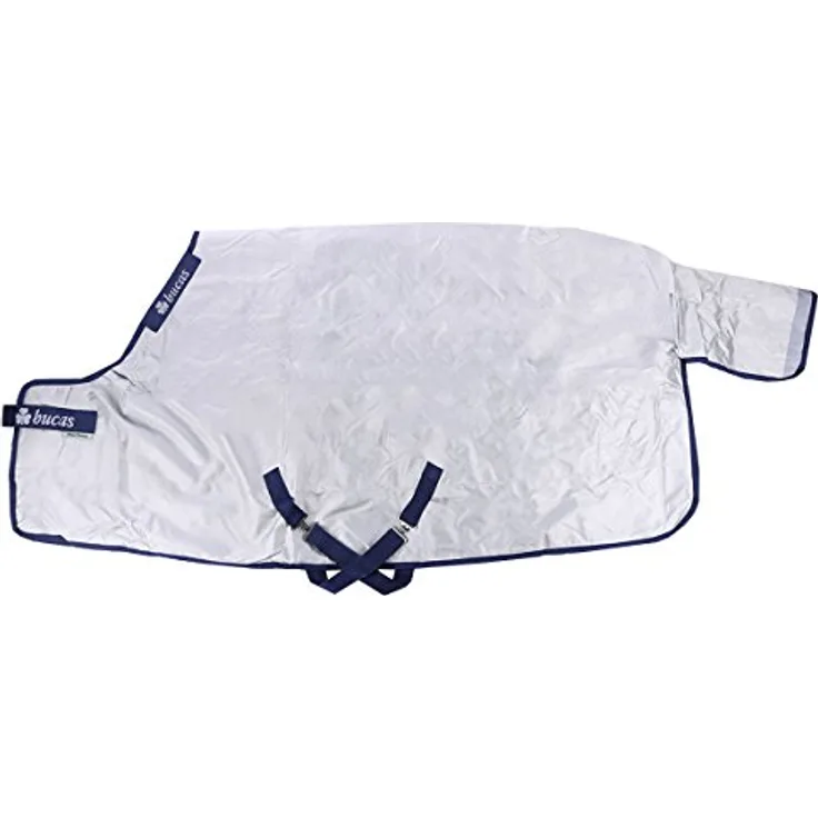 Kerbl Bucas Power Turnout Extra 300g, Pferdedecke mit Rückenlänge 155 cm, silber