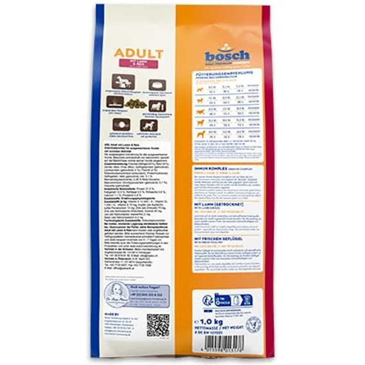 Bosch Adult Lamm und Reis, Hunde-Trockenfutter 3kg mit Vitaminen für ausgewachsene Hunde – Bild 4