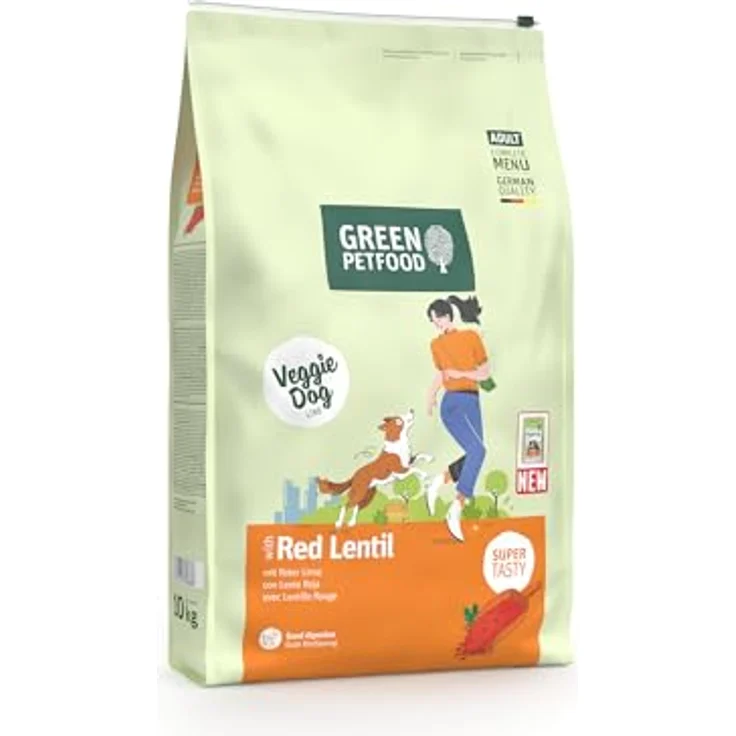 Green Petfood VeggieDog, Premium Trockenfutter für ausgewachsene Hunde, 10 kg, 100% vegetarisch, weizenfrei, besonders verträglich mit Flohsamenschalen – Bild 3