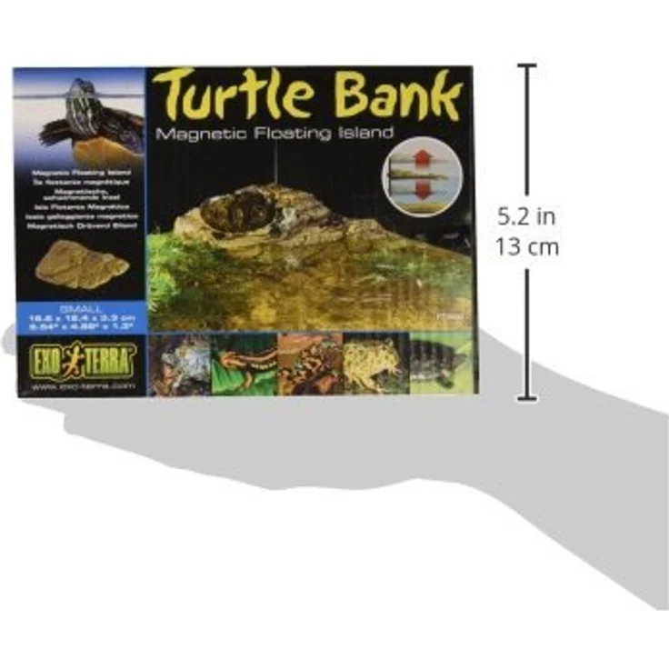 Exo Terra Hagen Exoterra Schildkröteninsel, Dekoration für Aquarien mit magnetischer Befestigung, 6,6 cm x 12,4 cm x 3,3 cm – Bild 5