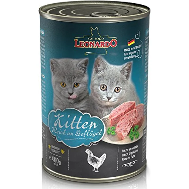 Leonardo Finest Selection Kitten Geflügel pur, Katzen-Nassfutter in praktischen Einzelportionen, 16x85g – Bild 2