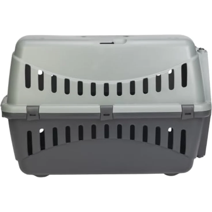 Karlie Hunde-Transportbox Gipsy, Transportbox für Hunde, grau/blau, Größe L (58 x 38 x 38 cm) – Bild 4