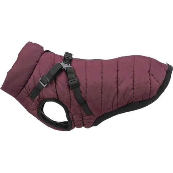 TRIXIE Hundemantel Geschirr-Wintermantel Pirou sangria, wasserabweisend, verstellbare Beinschlaufen, Materia: Polyester – Bild 2