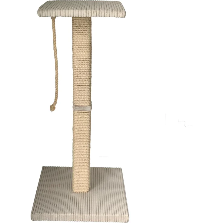 Silvio Design Rohrschneider RS 22364 Emmi Katzenbaum – Kratz- und Liegeelement GR.1, stabil mit gepolsterter Liegefläche und langen Sisal-Kratzflächen, dunkelgrau