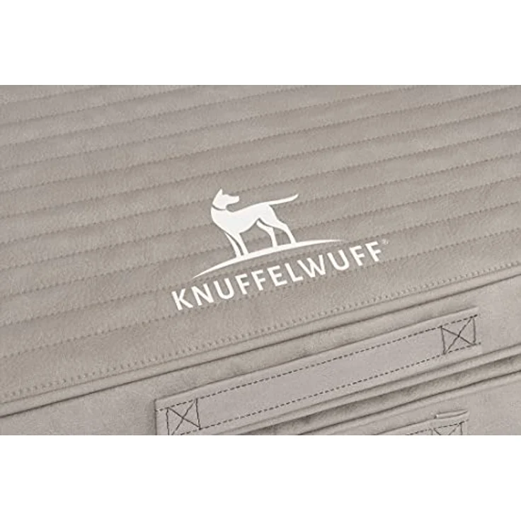 Knuffelwuff Roanoke Faltbare Orthopädische Hundematte, 120 x 100 cm, Grau, Abnehmbarer und waschbarer Bezug, Rutschfester Unterboden, für große, mittelgroße und kleine Hunde – Bild 4